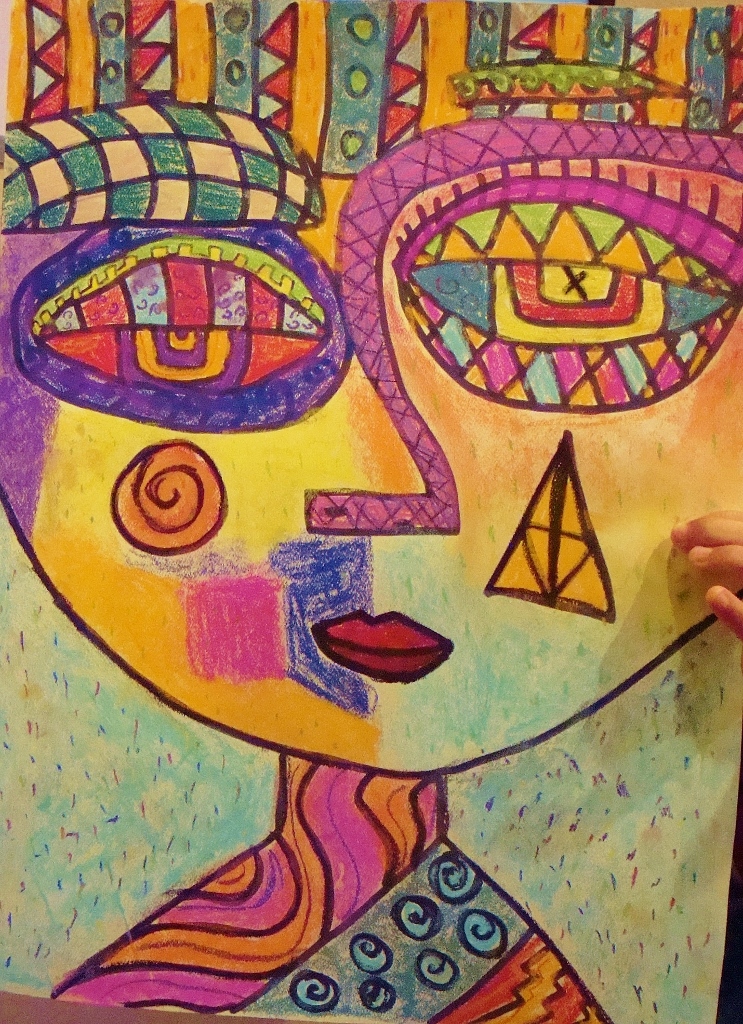 Picasso-like Face-Intermediate Art | The Artist Experience